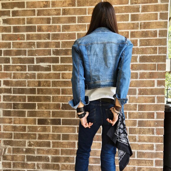 Unisex- Stone Washed Denim Jacket - Picture 2 of 5